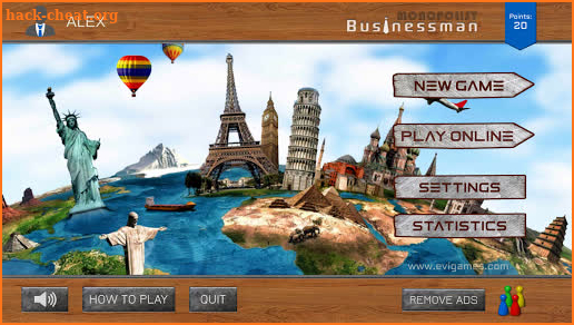 Businessman ONLINE board game screenshot