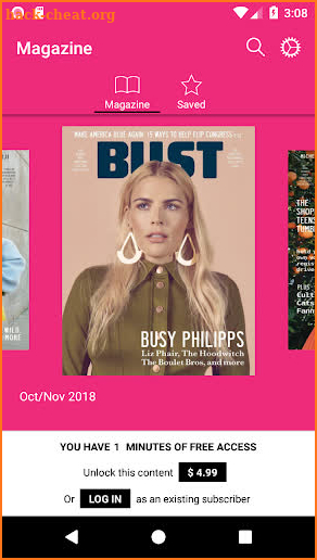 BUST Magazine screenshot