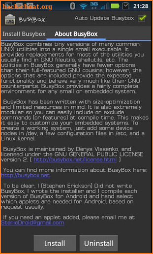 BusyBox screenshot