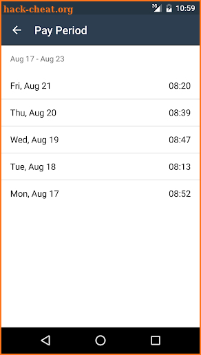 busybusy Time Tracking screenshot