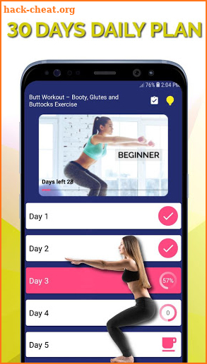 Butt Workout – Booty, Glutes & Buttocks Exercise screenshot