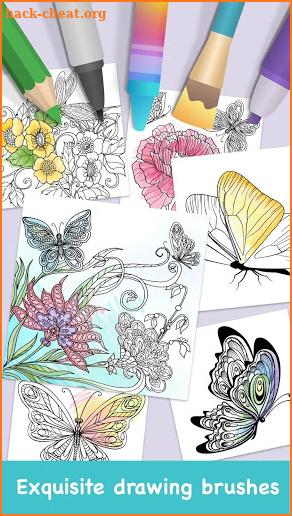 Butterflies Coloring Books screenshot