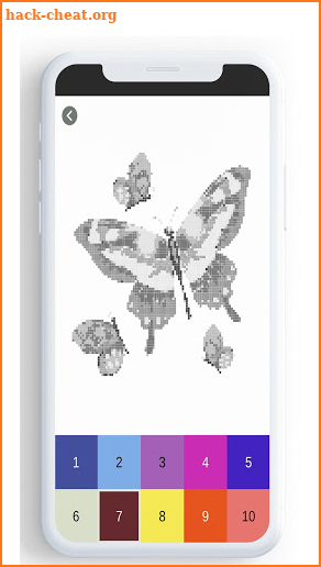 Butterfly Color By Number, butterfly coloring . screenshot