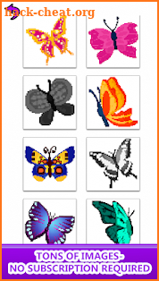 Butterfly Color by Number - Pixel Art Sandbox Draw screenshot