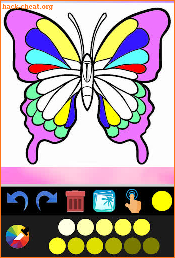butterfly coloring book screenshot