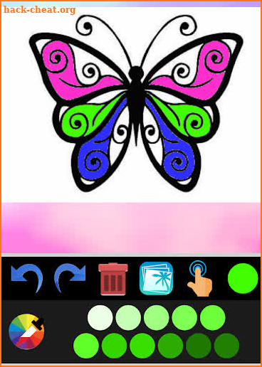 butterfly coloring book screenshot