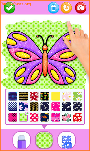 Butterfly Coloring Glitter screenshot
