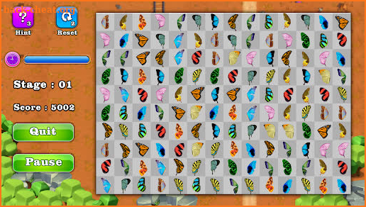Butterfly connect game screenshot