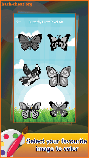 Butterfly Draw Pixel Art: Pixel Coloring by Number screenshot