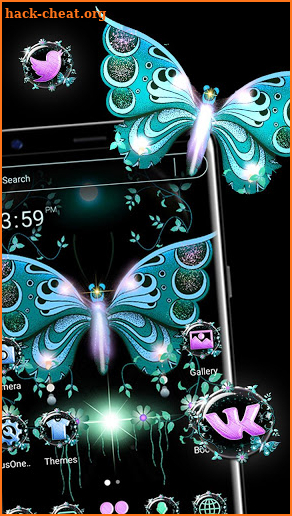 Butterfly Glitter Launcher Themes screenshot