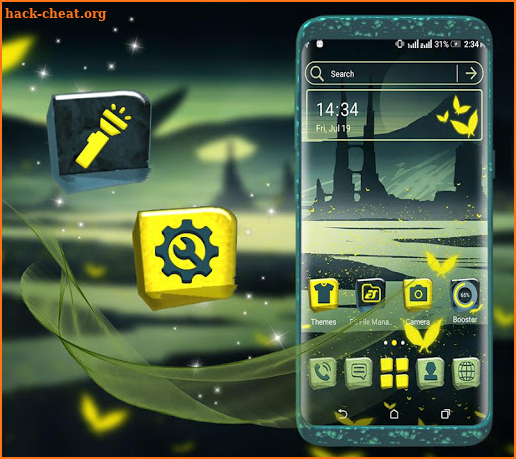 Butterfly Landscape Launcher Theme screenshot
