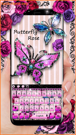 Butterfly Rose keyboard screenshot