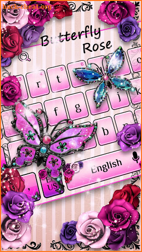 Butterfly Rose keyboard screenshot