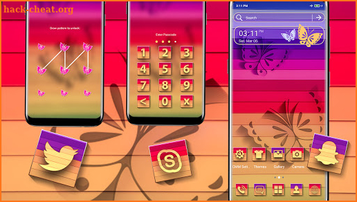 Butterfly Shadow Theme screenshot