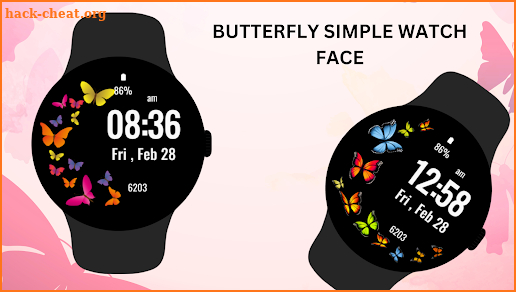 Butterfly Simple Watch Face screenshot