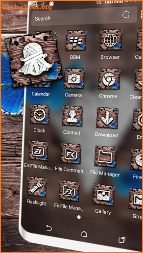 Butterfly Wooden Launcher Theme screenshot