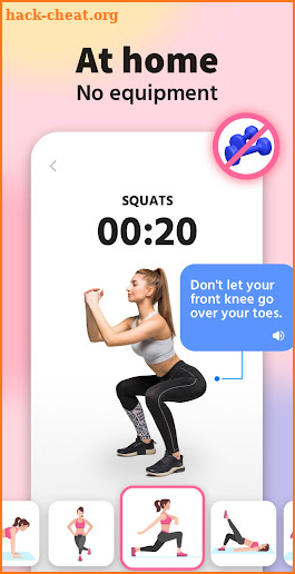 Buttocks Workout - Fitness App screenshot