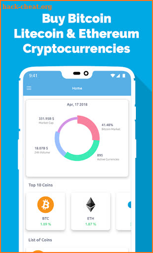 Buy Bitcoin, Litecoin & Ethereum Cryptocurrencies screenshot