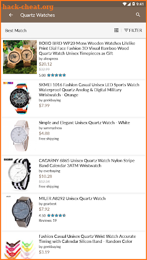 Buy watches - Online shopping price comparison app screenshot