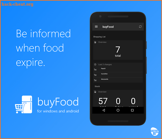 buyFood - shopping and inventories screenshot