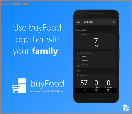 buyFood - shopping and inventories screenshot