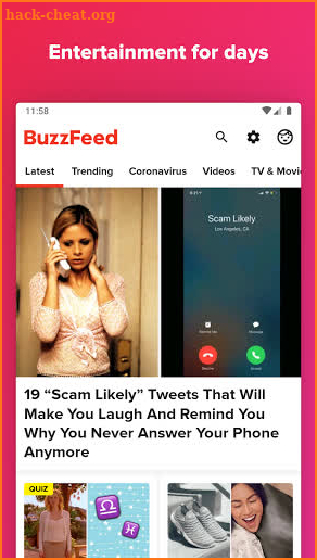 BuzzFeed - Quizzes, Celebrity & Trending News screenshot