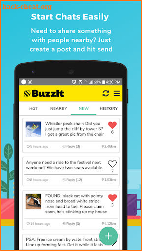 BuzzIt: Location-based Chat screenshot