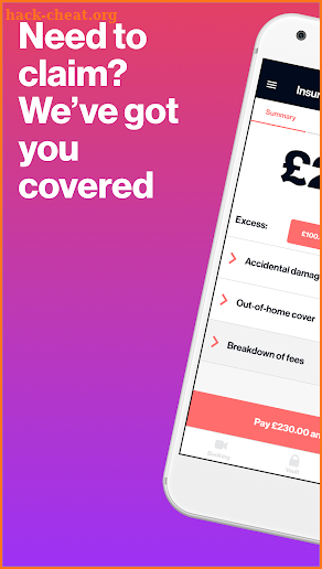 buzzvault: hyper-personalised home insurance screenshot