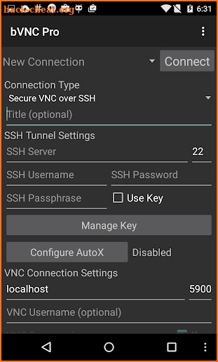 bVNC Pro: Secure VNC Viewer screenshot