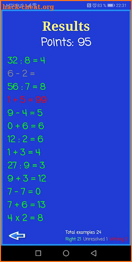 BVV Arithmetic screenshot