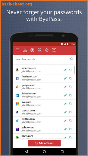 ByePass Password Manager from iolo screenshot