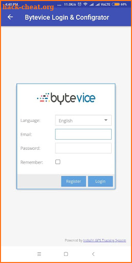 ByteVice Tracker & Configurator screenshot