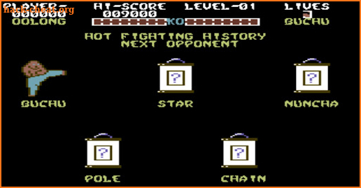 C64 Yie Ar Kung Fu screenshot