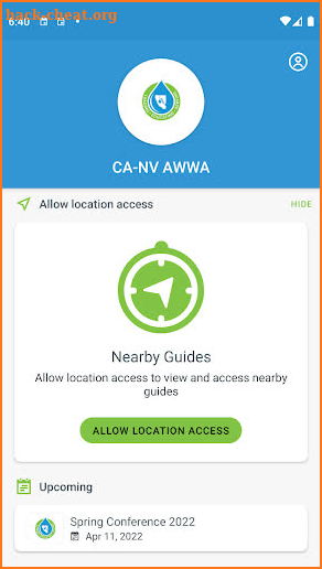 CA-NV AWWA screenshot