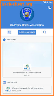 CA Police Chiefs Association screenshot