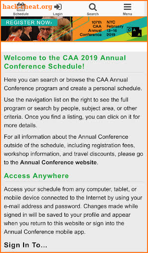 CAA 2019 screenshot
