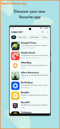 Cabinet – Great apps selection screenshot