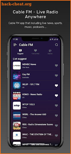 Cable FM - Live Radio Anywhere screenshot