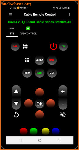 Cable Remote Control screenshot