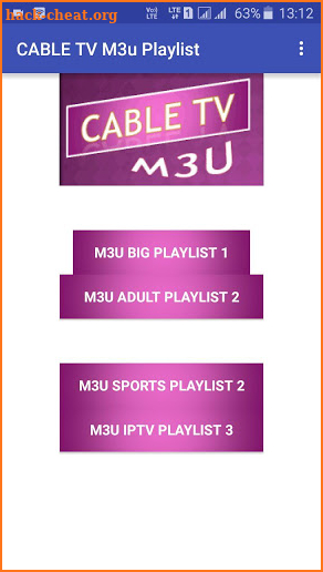 CableTV M3u Playlist screenshot