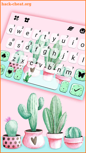 Cactus Garden Keyboard Theme screenshot