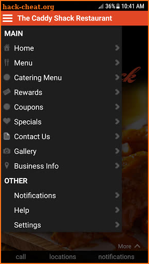 Caddy Shack Restaurant screenshot