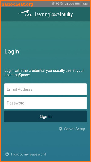 CAE LS Mobile Application screenshot
