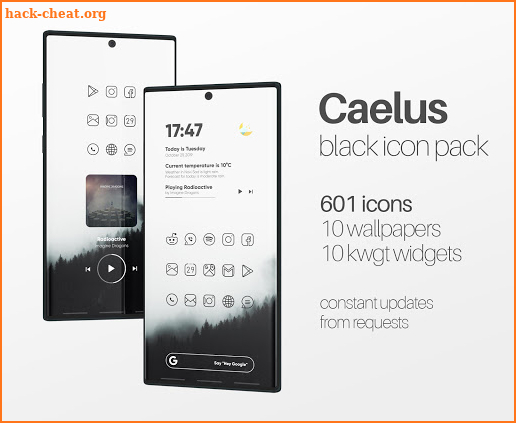 Caelus Black - Icon Pack screenshot