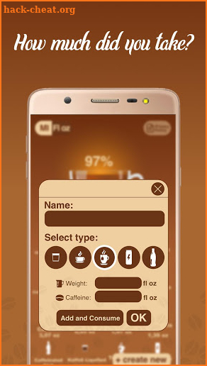 Caffeine Tracker - Caffeine Calculator screenshot