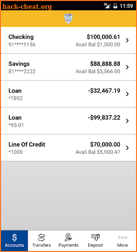 CAHP Credit Union Mobile screenshot