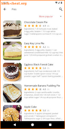 Cake and Baking Recipes screenshot