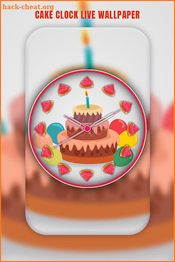 Cake Clock Live Wallpaper screenshot