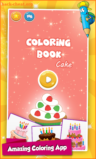 Cake Coloring Pages Game For Kids screenshot