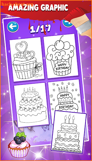 Cake Coloring Pages Game For Kids screenshot